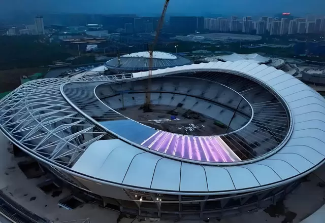 Illuminazione della facciata dello stadio di Wuxi
