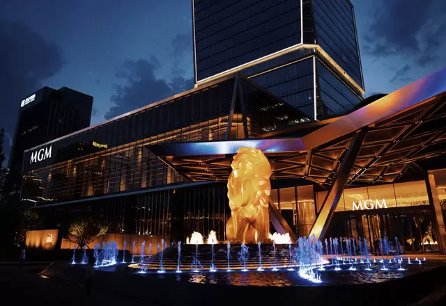Illuminazione per vasca fontana di hotel di alta classe