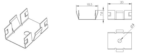 Tipo 1, clip in metallo